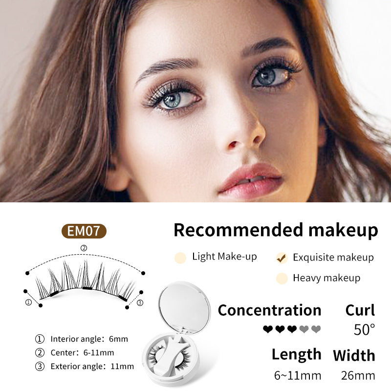 Cils Magnétiques avec Boîte de Rangement Intégrée – Sans Colle & Faciles à Appliquer