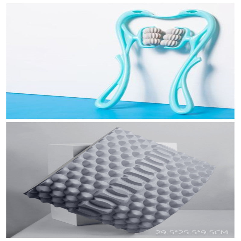 Masseur Cervical Manuel à 6 Rouleaux – Soulagement des Tensions & Relaxation Profonde