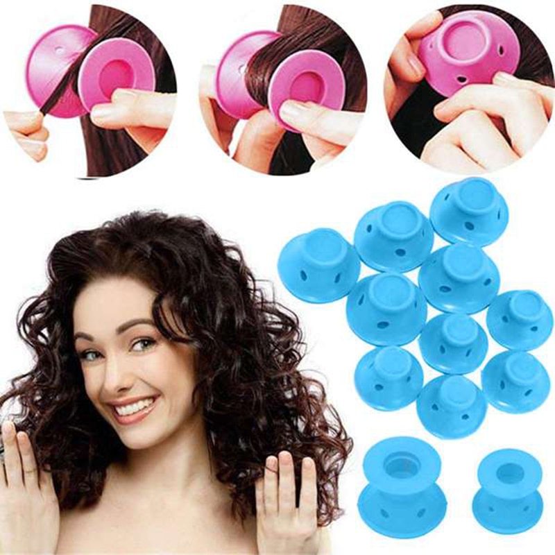 Rouleaux Magiques en Silicone pour Cheveux – Sans Chaleur, Doux & Réutilisables