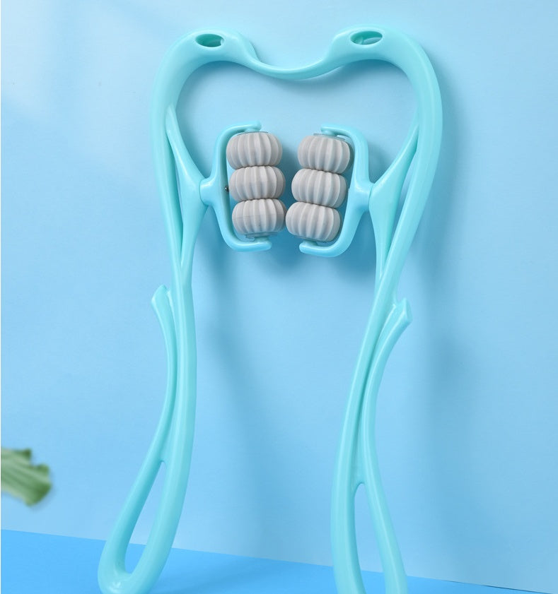 Masseur Cervical Manuel à 6 Rouleaux – Soulagement des Tensions & Relaxation Profonde