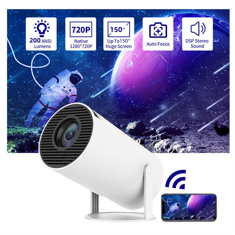 Mini projecteur portable 180° | Mise au point automatique – Idéal maison & vidéos