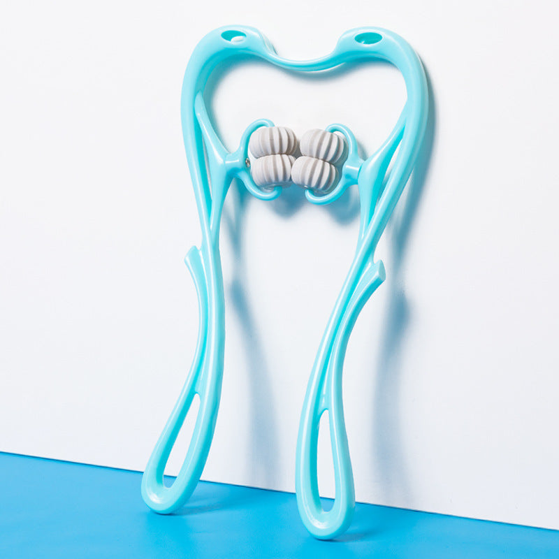 Masseur Cervical Manuel à 6 Rouleaux – Soulagement des Tensions & Relaxation Profonde