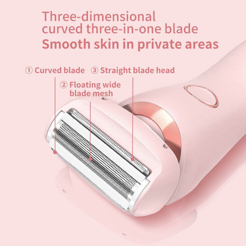 "Épilateur 2 en 1 Rechargeable USB – Rasoir pour Femme Corps, Visage, Jambes, Aisselles, Maillot, Mains, Zones Intimes"