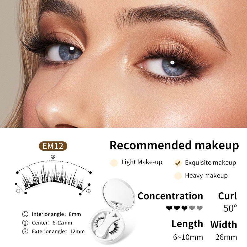 Cils Magnétiques avec Boîte de Rangement Intégrée – Sans Colle & Faciles à Appliquer