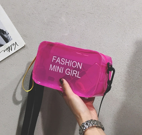 Sac à Bandoulière Transparent – Forme Carrée Tendance en Gelée | Style Mode & Port Diagonal