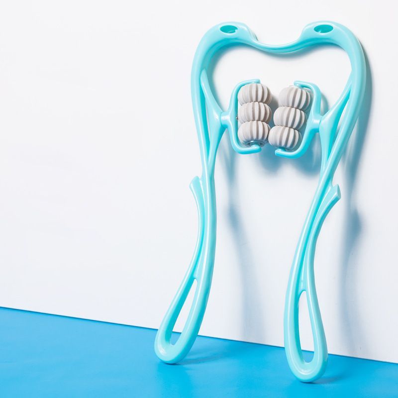 Masseur Cervical Manuel à 6 Rouleaux – Soulagement des Tensions & Relaxation Profonde
