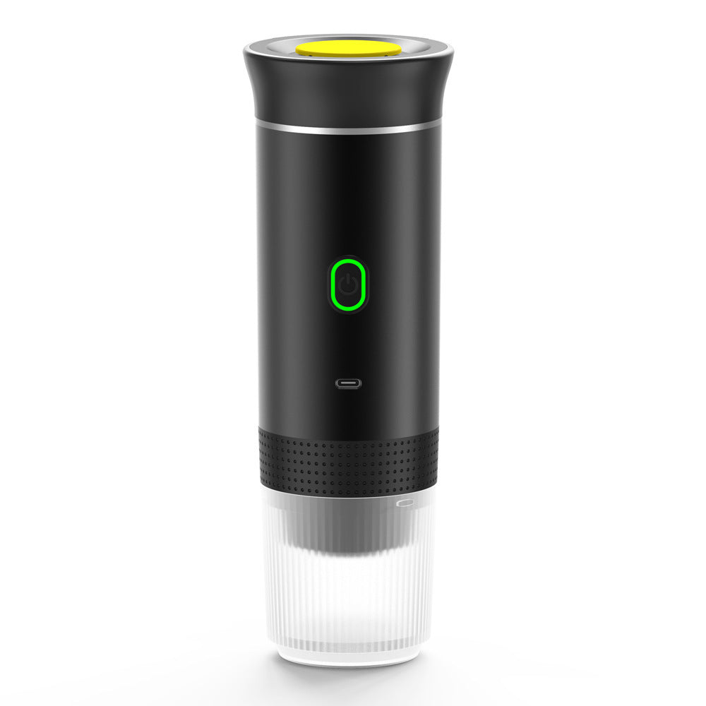 Machine à café portable 3-en-1 – Expresso, moulin électrique & capsules | Idéale pour les voyages