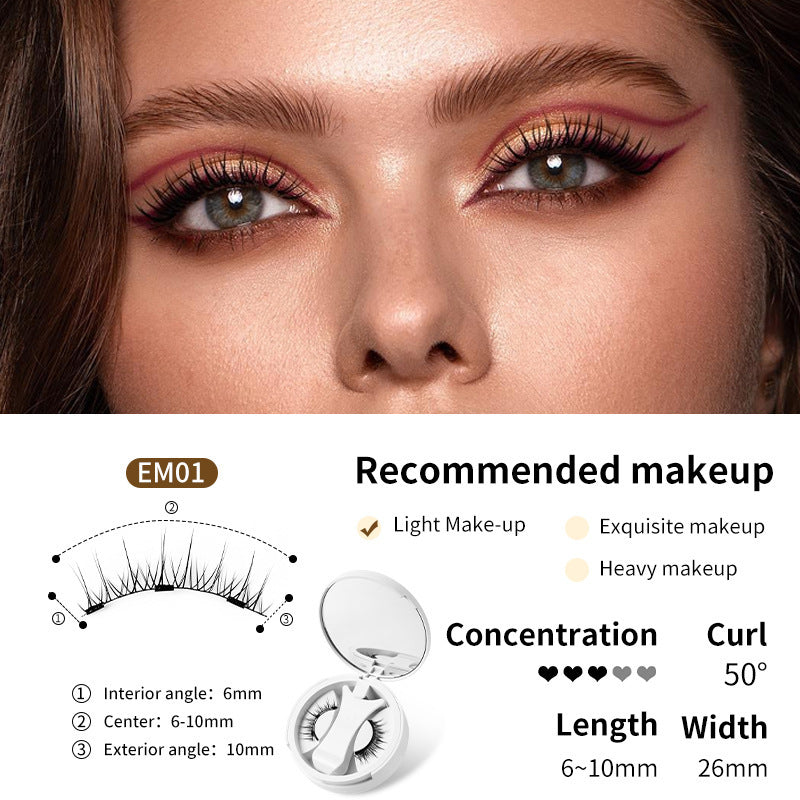 Cils Magnétiques avec Boîte de Rangement Intégrée – Sans Colle & Faciles à Appliquer