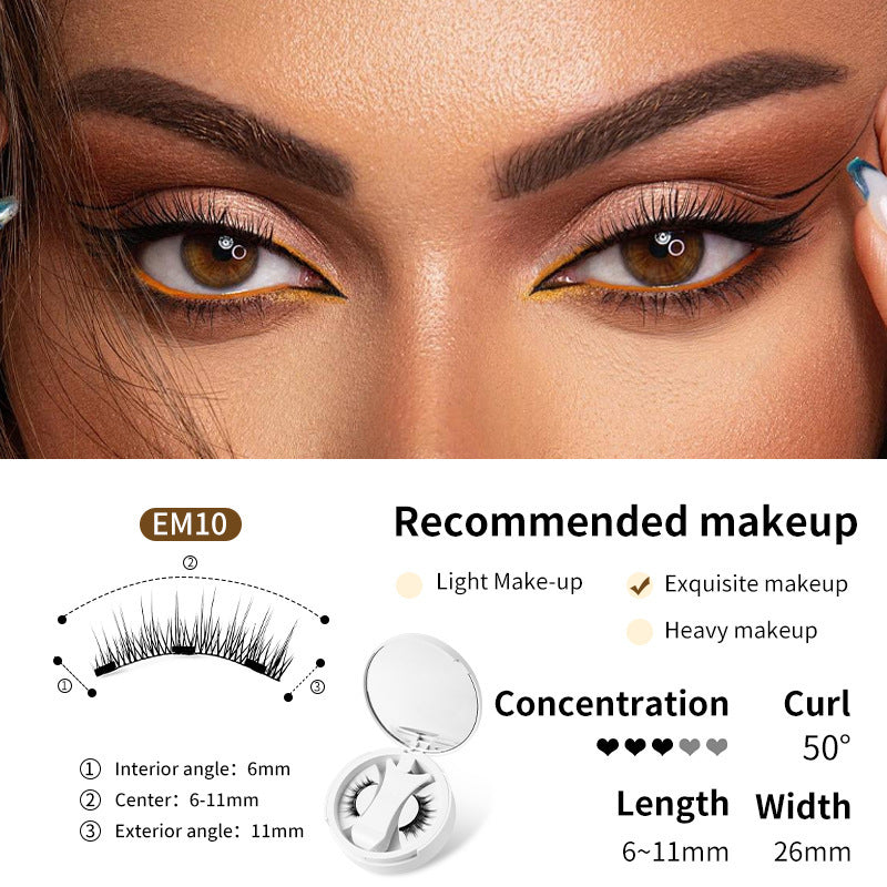 Cils Magnétiques avec Boîte de Rangement Intégrée – Sans Colle & Faciles à Appliquer