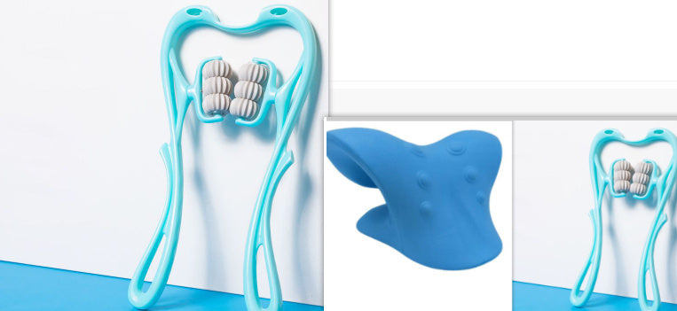Masseur Cervical Manuel à 6 Rouleaux – Soulagement des Tensions & Relaxation Profonde