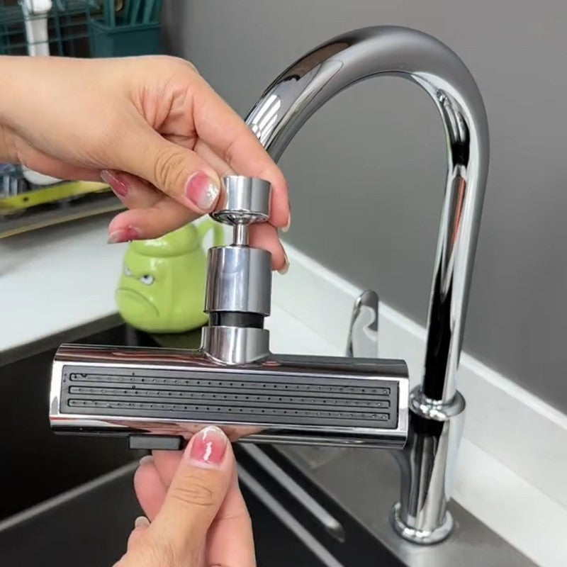 Robinet de Cuisine Multifonction – Jet Cascade, Antiéclaboussures, Rotation 360°