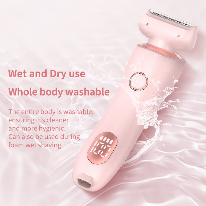 "Épilateur 2 en 1 Rechargeable USB – Rasoir pour Femme Corps, Visage, Jambes, Aisselles, Maillot, Mains, Zones Intimes"