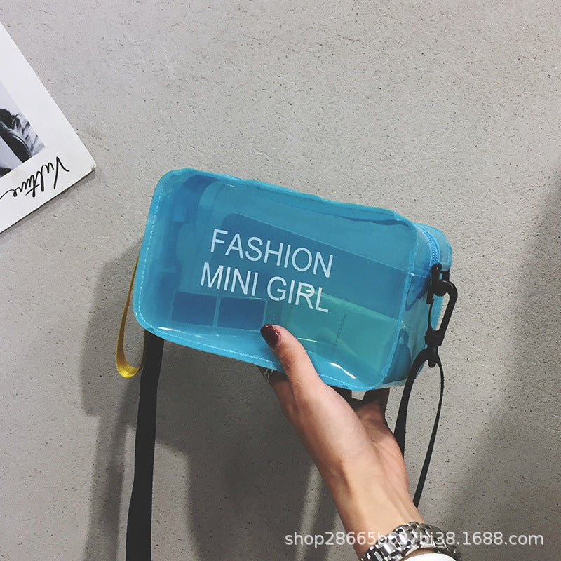 Sac à Bandoulière Transparent – Forme Carrée Tendance en Gelée | Style Mode & Port Diagonal