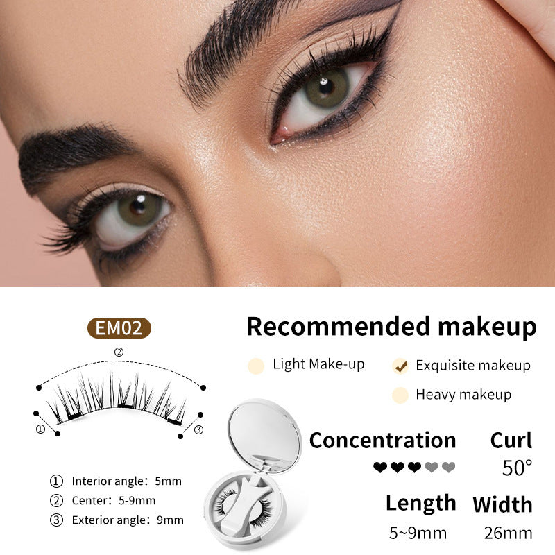 Cils Magnétiques avec Boîte de Rangement Intégrée – Sans Colle & Faciles à Appliquer