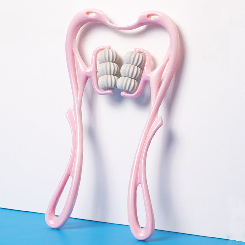 Masseur Cervical Manuel à 6 Rouleaux – Soulagement des Tensions & Relaxation Profonde