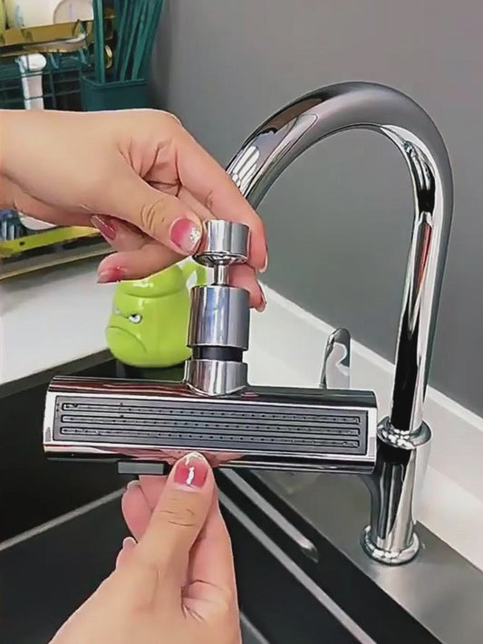 Robinet de Cuisine Multifonction – Jet Cascade, Antiéclaboussures, Rotation 360°
